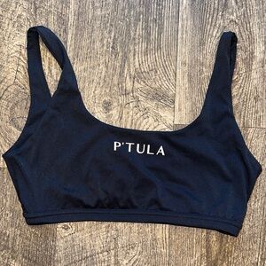 P'tula Women's Black Sports Bra